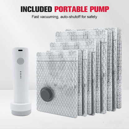 Voyagez léger avec nos Sacs de rangement sous vide et le kit de pompe portable — 50% de réduction, offre du dernier jour