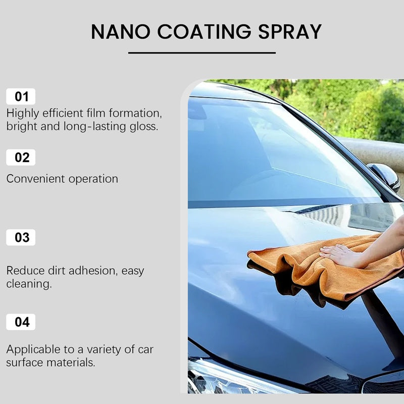✨Spray de polissage efficace pour voiture avec chiffon🚗