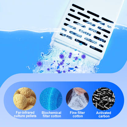 🌊✨Filtre 3 en 1 pour aquarium – filtration, oxygénation et pompage d’eau tout-en-un pour un aquarium sain🐠