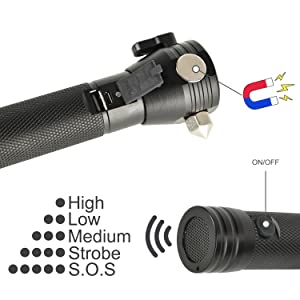 Lampe de poche tactique solaire 10 en 1 — puissante, polyvalente et rechargeable