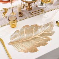 Set de table 3D en feuille d'or – résistant à la chaleur, élégant pour la salle à manger