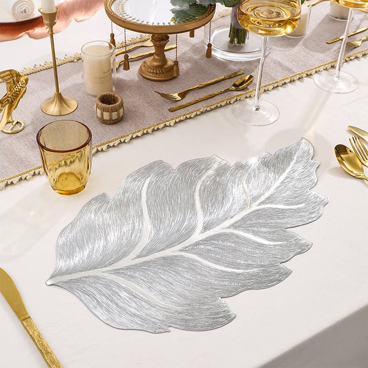 Set de table 3D en feuille d'or – résistant à la chaleur, élégant pour la salle à manger