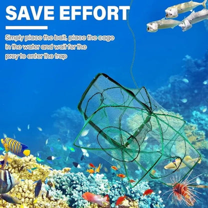 Filet de pêche renforcé et auto-pliable, compact et pratique à ranger