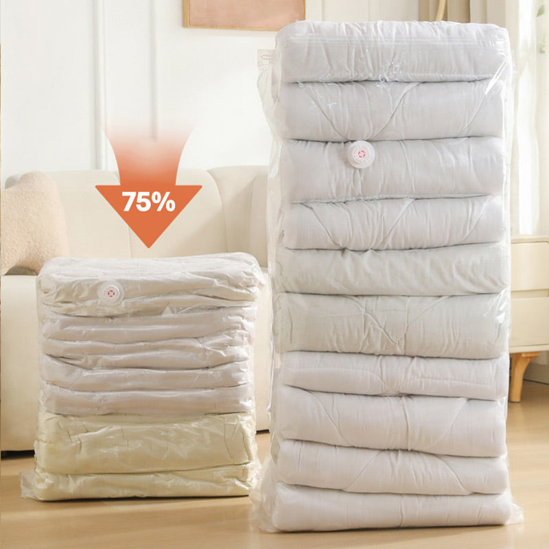 Extra-Large Vacuum Storage Bag - Press to Remove Air