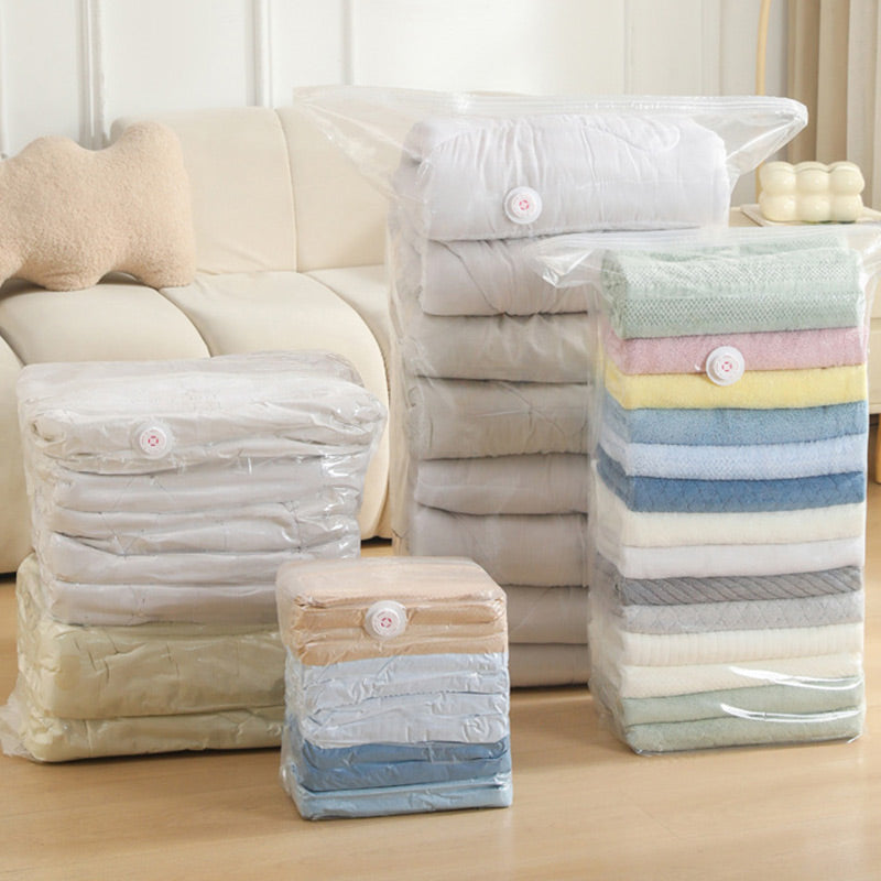 Extra-Large Vacuum Storage Bag - Press to Remove Air