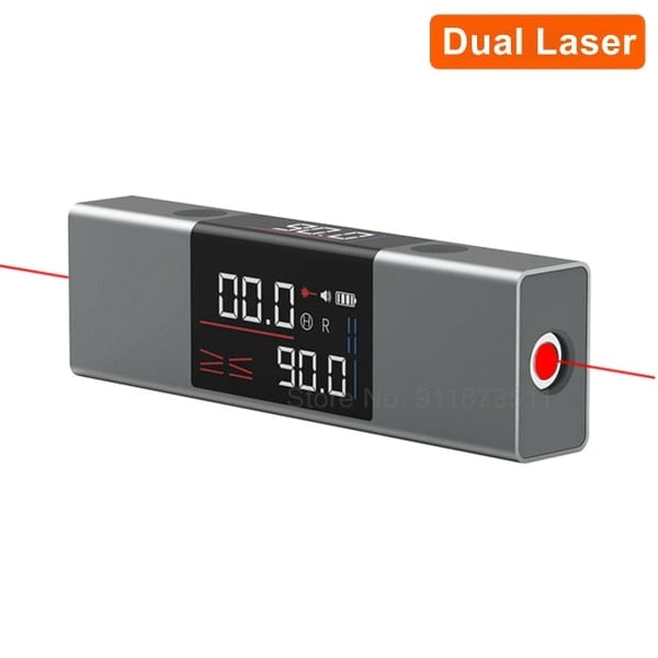 📐 Règle d'Angle Laser et Rapporteur – Mesures Précises et Lecture Facile
