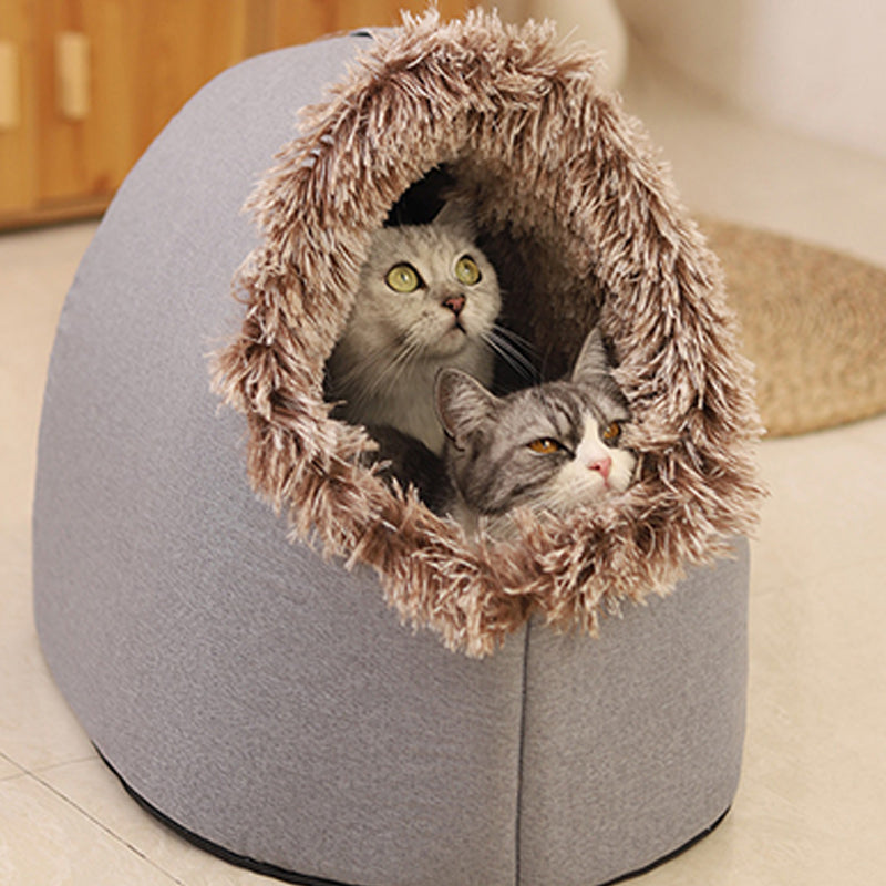 Lit d'hiver ultra chaud et douillet pour animaux de compagnie — 50% de réduction 🐾💥