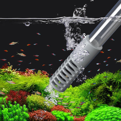 💦 Siphon d’Aquarium – Nettoyage de Gravier avec Régulation du Débit, 2 Têtes Incluses – Sécurisé pour Poissons et Facile à Utiliser 🐠
