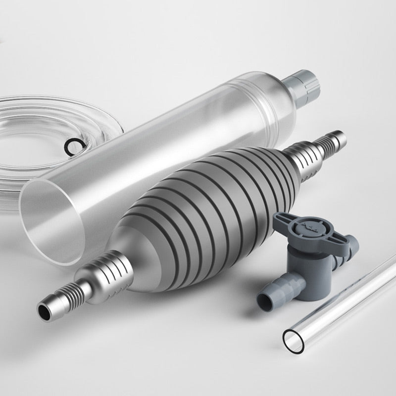 💦 Siphon d’Aquarium – Nettoyage de Gravier avec Régulation du Débit, 2 Têtes Incluses – Sécurisé pour Poissons et Facile à Utiliser 🐠