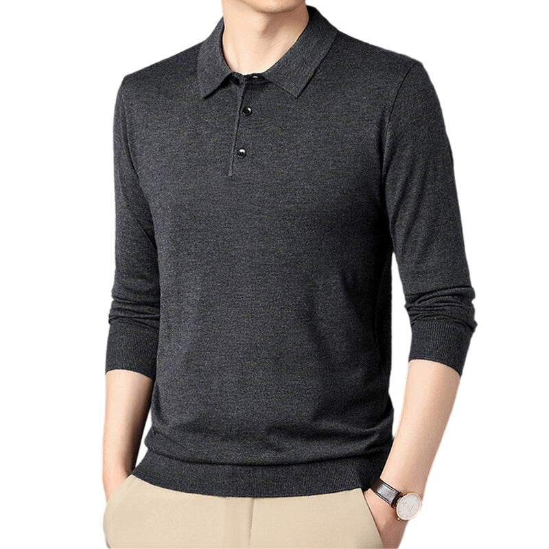 Pull à manches longues doux et confortable pour homme