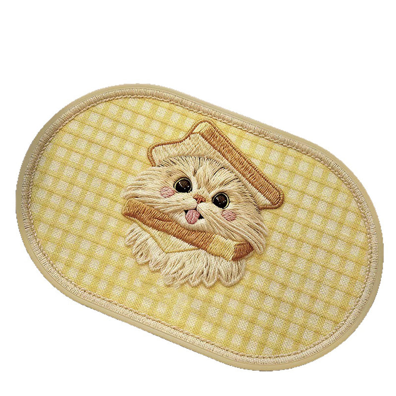 Limited-Time 50% Off: Absorbent Woven Bath Mat with Non-Slip Bottom — Keeps Floors Dry & Safe 🐶🐱