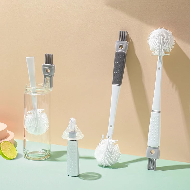 Brosse de nettoyage en silicone à manche long détachable – pratique, hygiénique et offre limitée