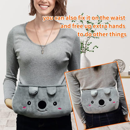 Promo Noël : -50% sur la ceinture en peluche avec bouillotte — chaleur douillette et cadeau parfait 🎁🔥