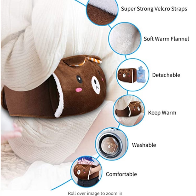 Promo Noël : -50% sur la ceinture en peluche avec bouillotte — chaleur douillette et cadeau parfait 🎁🔥