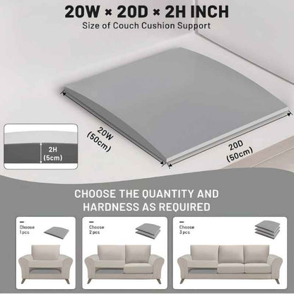 Coussin de soutien pour canapé — redonnez du maintien aux sièges affaissés. Offre spéciale : achetez 2, obtenez 1 gratuitement.
