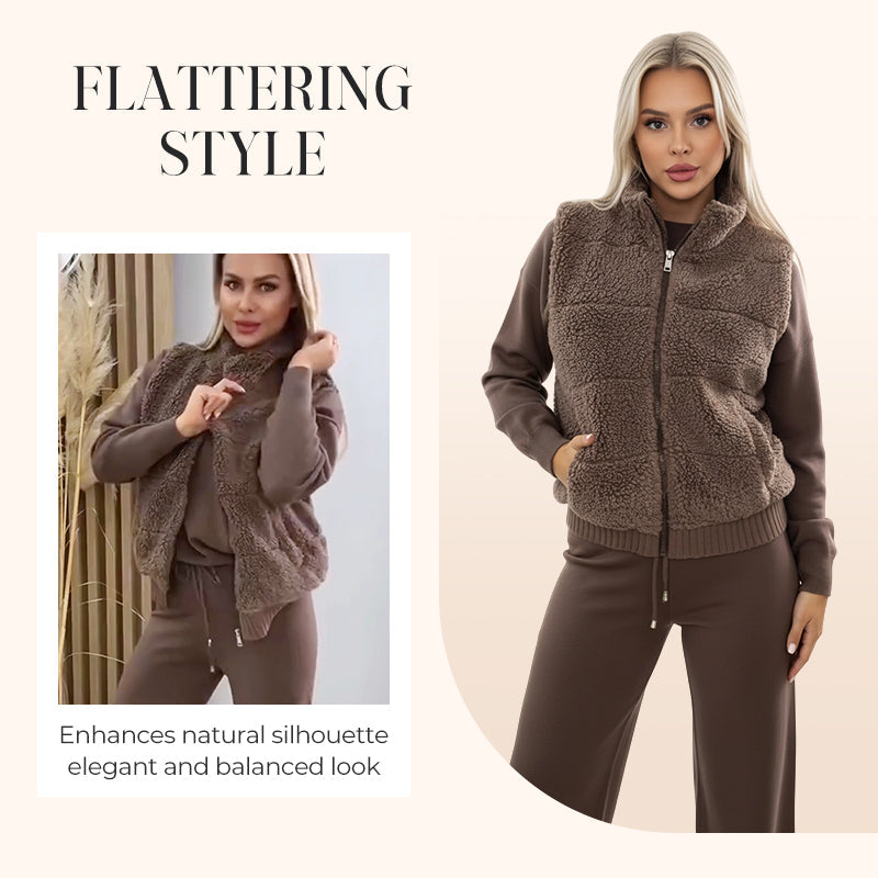 💖 Promo Phénomène 2025 : Ensemble Femme 3 Pièces – Veste Chaude, Silhouette Flatteuse & Confort Exceptionnel