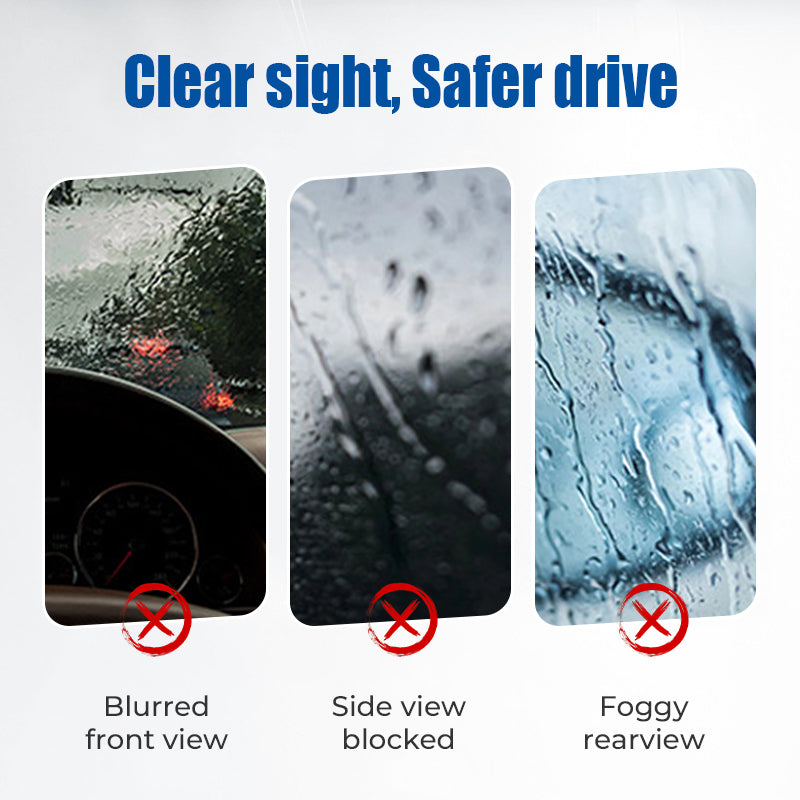 📢📢50% DE RÉDUCTION ! ✨Kit de revêtement anti-pluie et anti-buée pour vitres de voiture