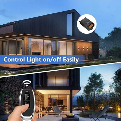 Interrupteur sans fil avec kit récepteur – commande à distance, installation sans câblage