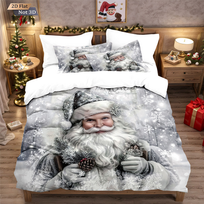 ⏳Offre spéciale à durée limitée – Ensemble festif de housse de couette 3 pièces pour Noël, confort et style 🛏️🎄❤️