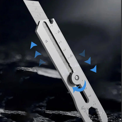 Couteau utilitaire polyvalent à lame rétractable et cassable - pratique et robuste