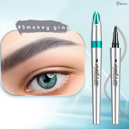 ✨Achetez 1, obtenez le 2e gratuitement : Crayon à sourcils 3D à 4 pointes, effet microblading naturel et étanche 24h 💄✏️