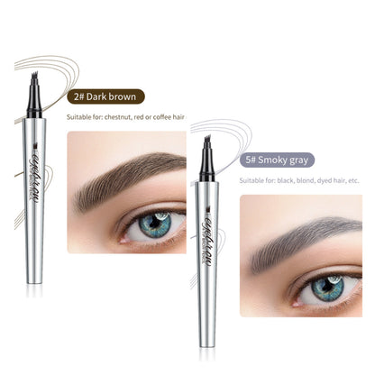 ✨Achetez 1, obtenez le 2e gratuitement : Crayon à sourcils 3D à 4 pointes, effet microblading naturel et étanche 24h 💄✏️