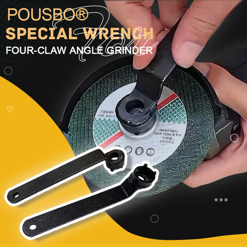 🔥 1 acheté, 1 offert ! Clé de Réglage à 4 Griffes pour Meuleuse d'Angle – Acier Antidérapant, Changement de Lame Rapide 🔧⚙️