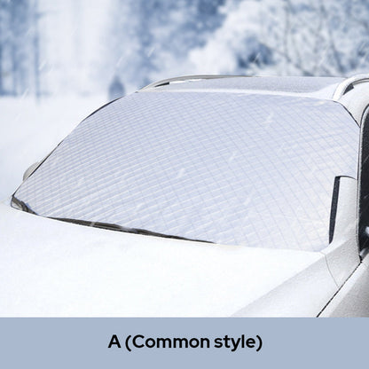 🚗 ACHETEZ 2 OFFREZ 1! ✨ Couverture Magnétique Contre la Neige pour Pare-brise - Isolation Thermique 4 Couches avec Installation Rapide pour Protection Antigel ❄️🔗