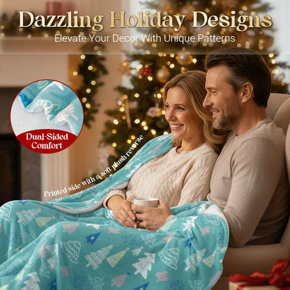Plaid de Noël Douillet — Confort et chaleur pour des fêtes magiques