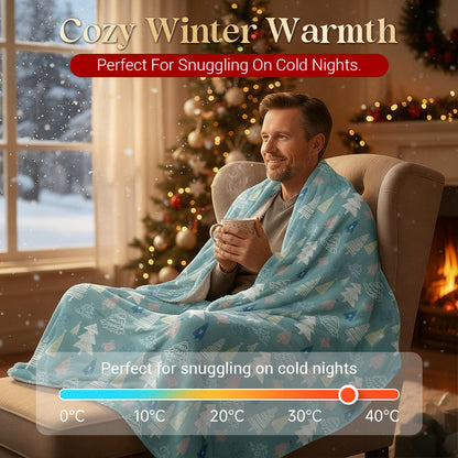 Plaid de Noël Douillet — Confort et chaleur pour des fêtes magiques