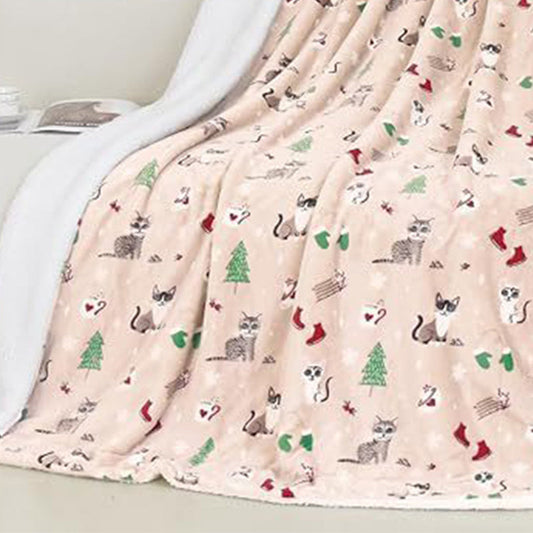Plaid de Noël Douillet — Confort et chaleur pour des fêtes magiques