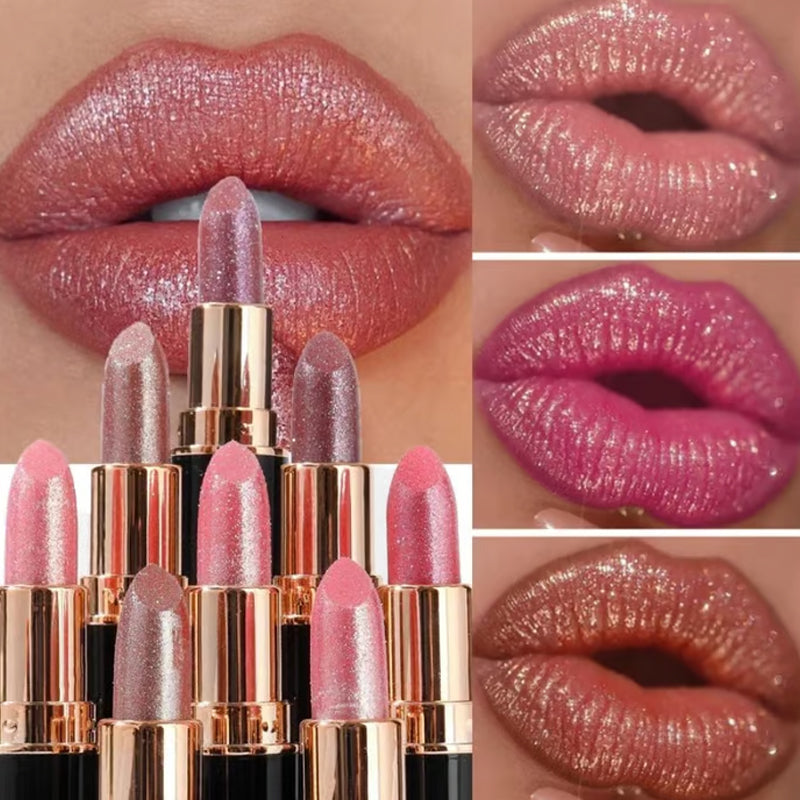 Offre du Jour Exceptionnelle : 1 Acheté = 1 Offert — Rouge à Lèvres Pailleté, Waterproof et Hydratant 💄✨