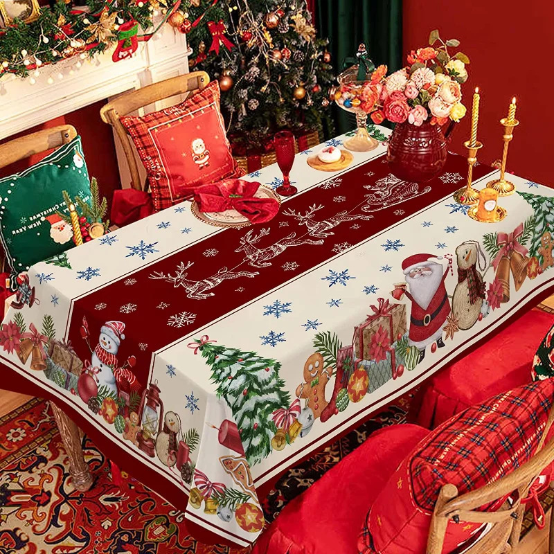 Nappe de Noël rectangulaire imperméable — 52 % de réduction jusqu'à épuisement des stocks 🎄