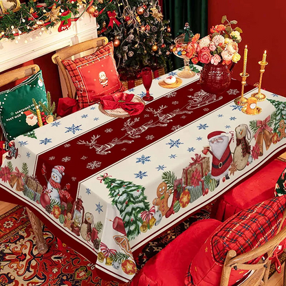 Nappe de Noël rectangulaire imperméable — 52 % de réduction jusqu'à épuisement des stocks 🎄