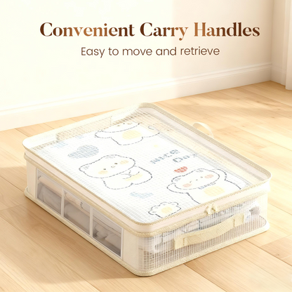 【Qualité Suprême】🌸 Sacs Transparents Renforcés – Poignées Robustes, Protection Contre l'Humidité, Idéal pour Couettes & Vêtements