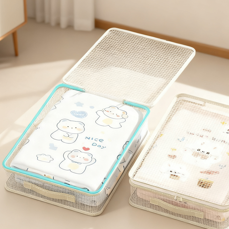 【Qualité Suprême】🌸 Sacs Transparents Renforcés – Poignées Robustes, Protection Contre l'Humidité, Idéal pour Couettes & Vêtements