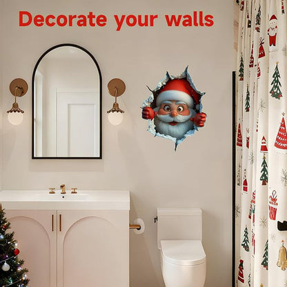🎅Soldes de Noël 50 % DE RÉDUCTION !!🎁Autocollants muraux créatifs de Noël