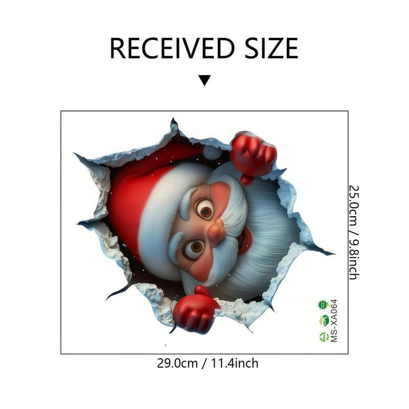 🎅Soldes de Noël 50 % DE RÉDUCTION !!🎁Autocollants muraux créatifs de Noël