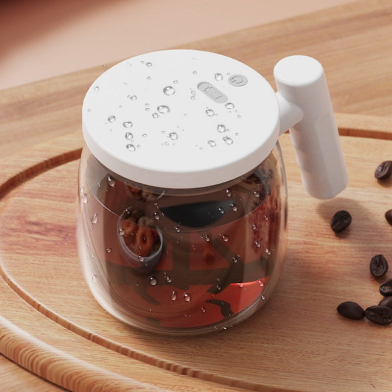 Mug à café électrique portable avec agitateur et poignée – Profitez de 60% de réduction !