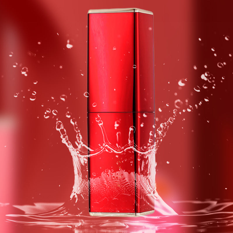 Éclair de Noël : Rouge à Lèvres Pailleté Hydratant qui Change de Couleur — Double Couche, Longue Tenue et Activation Thermique — Promo 48%
