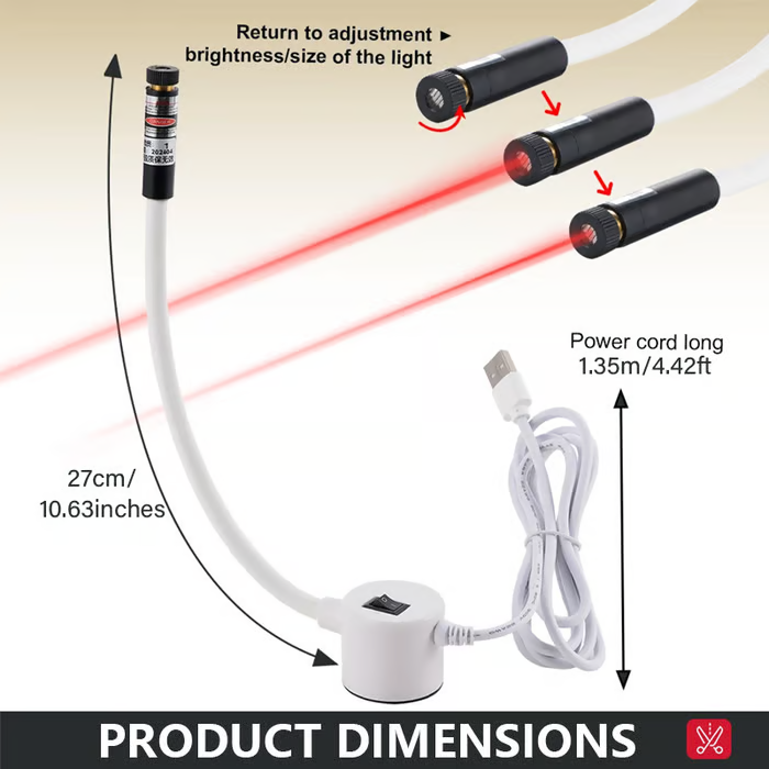 Lampe magnétique de positionnement pour machine à coudre – éclairage précis et 50 % de réduction pendant les soldes