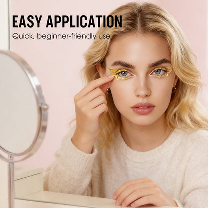 💖Autocollants dorés pour les yeux – maquillage à longue tenue et éclat glamour💖