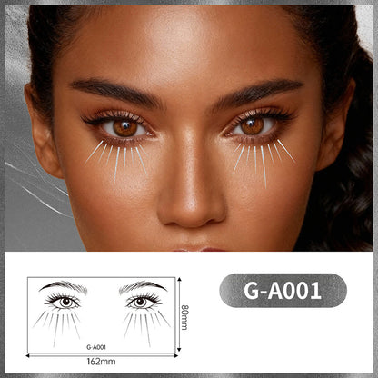 💖Autocollants dorés pour les yeux – maquillage à longue tenue et éclat glamour💖