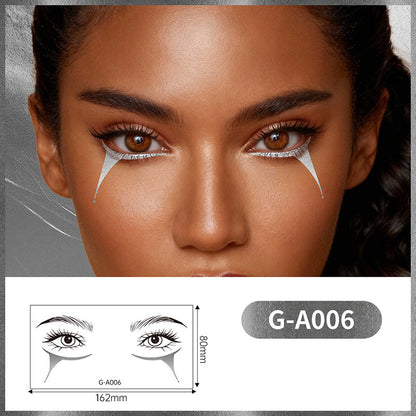 💖Autocollants dorés pour les yeux – maquillage à longue tenue et éclat glamour💖