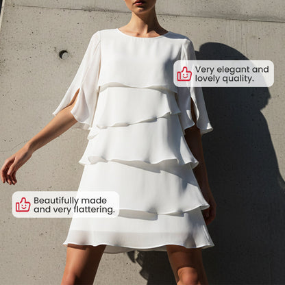 💐58% DE RÉDUCTION ! Nouveauté 2026 – Robe à Volants Élégante & Moderne ⭐💐【Offre Spéciale】