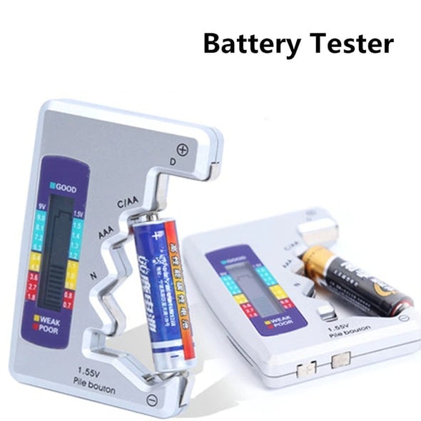 Promo 50% : Testeur de Batteries Universel – Vérifie AA, AAA, 9V et Piles bouton en 3 secondes – Compact, Ultra-précis, Sans Pile !