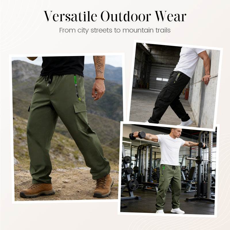 🏕️ NOUVEAUTÉ 2026 | Pantalon Cargo Outdoor Homme | Respirant & Poches Multiples ✨【T-shirt OFFERT】