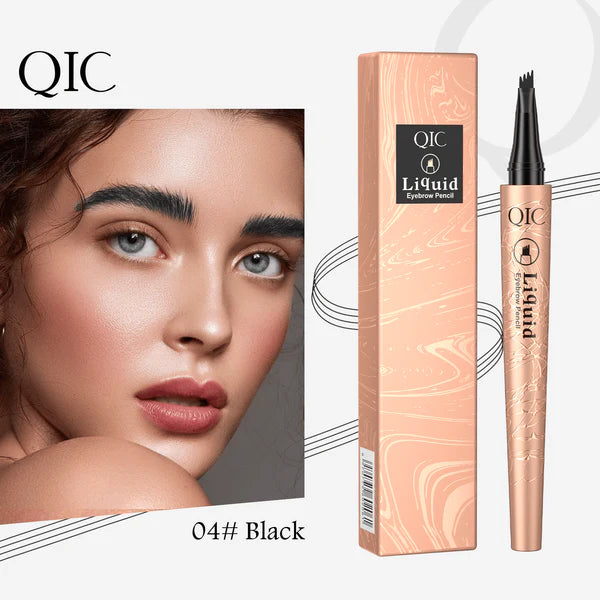Stylo à Sourcils 3D Microblading – Effet Naturel, 4 Pointes pour une Définition Parfaite
