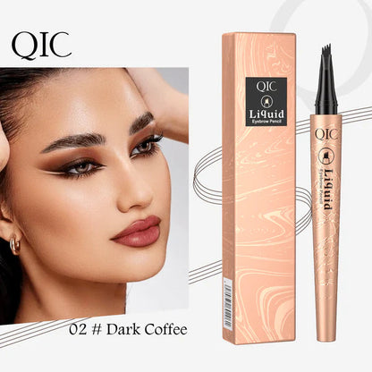 Stylo à Sourcils 3D Microblading – Effet Naturel, 4 Pointes pour une Définition Parfaite