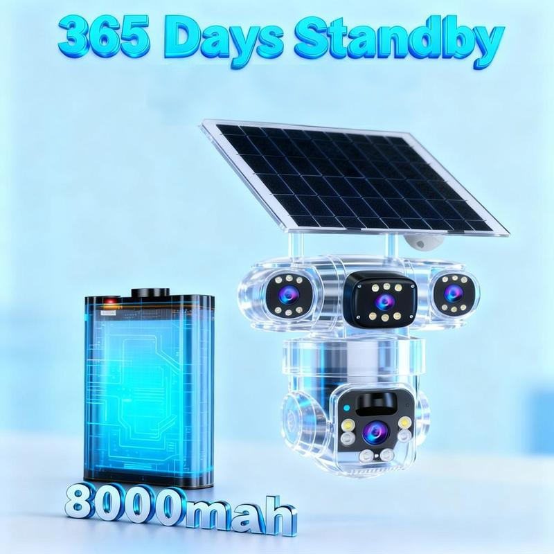 📹 50% DE RÉDUCTION! ☀️ Caméra de surveillance Wi-Fi 6K 9 MP pour l'extérieur | Zoom 10x, 3 objectifs, PTZ 360° | Indice de protection IP66, vision nocturne couleur, audio bidirectionnel, suivi de mouvement